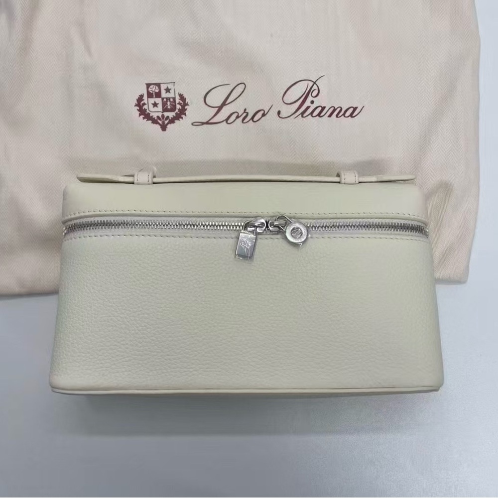 Loro Piana Soft White Extra Pocket L19 Handbag